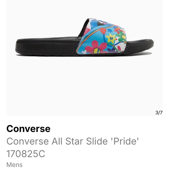 Converse All Star Rainbow Pride Slides - Picture 5 of 13
